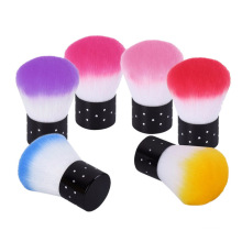 Hot Sale Nail Art Tool Dust Brushes Colorful Portable Soft Nail Brush Cleaner Blush Powder Brushes